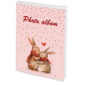 Фотоальбом 12х16см,  36 фото 10х15см, BRAUBERG Cute love,ПП карман,мягкая обл.,термосварка  арт.391432