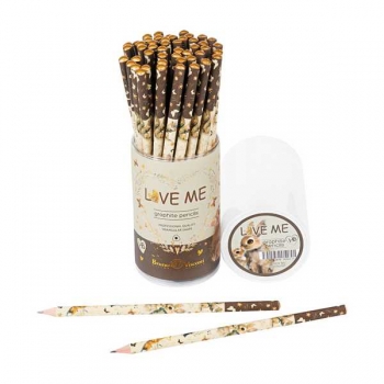 Карандаш Bruno Visconti HB ч/гр. Love me, трехгранный арт.21-0030/105