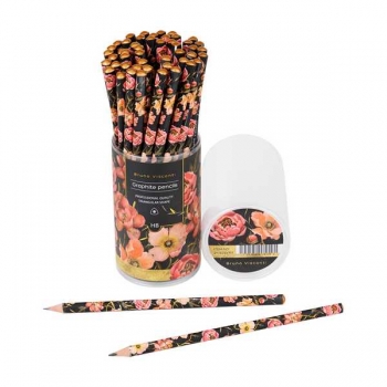Карандаш Bruno Visconti HB ч/гр. Flora. Pink Blossom, трехгранный арт.21-0030/101