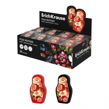 Ластик ErichKrause Folk Motives, ассорти арт.65206