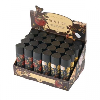 Клей-карандаш Bruno Visconti FLORA. Black night 15г., PVP основа,  в карт. дисплее арт.40-0019