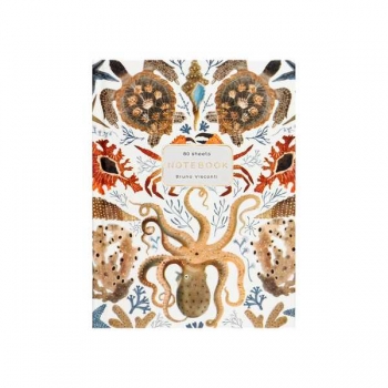 Блокнот А6 80л. престиж ФАУНА.ГЛУБОКОЕ МОРЕ, клетка, тв. обл., матовая ламинация арт.3-80-005/53