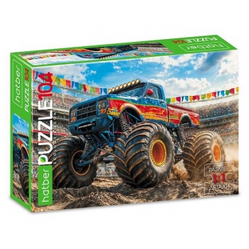 Пазл 104 эл. Hatber ECO Монстр-трак, 220х320мм арт.104ПЗ4_34622