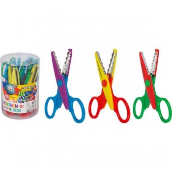 Ножницы deVENTE 13 см детские Cosmo Zig Zag,  с фигурными лезвиями, ассорти арт.8010404