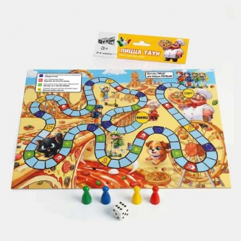 Игра настольная    Русский стиль  бродилка Цена Бум!Игра. Пицца таун, 297*420мм,пакет с европодв.,3+  арт.07160