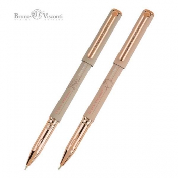 Ручка шариковая Bruno Visconti TOTAL BEIGE, 0.5мм,чернила на масл.основе,ассорти,синяя арт.20-0293/23