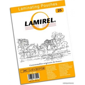 Пленка для ламинирования А4/100 Lamirel (216x303 мм) 25 л, 100 мкм, глянцевая арт.LA-78801