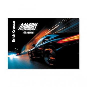 Альбом для рисов. А4 40л. ErichKrause Night Lights, клеевое скрепление арт.64899