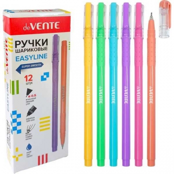 Ручка шариковая deVENTE EasyLine, 0.5мм, цв. корп. ассорти, синяя арт.5073625