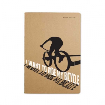 Тетрадь 40л в клетку Bruno Visconti BICYCLE крепление-декор. нить арт.7-40-083