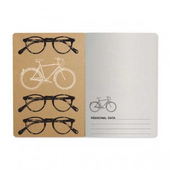 Тетрадь 40л в клетку Bruno Visconti BICYCLE крепление-декор. нить арт.7-40-083