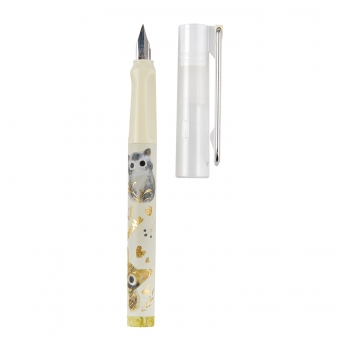 Ручка перьевая Bruno Visconti LOVE ME в пласт.пенале ,со сменными картриджами (4 шт.), синяя, ассорти арт.20-0330