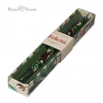 Ручка Bruno Visconti  Felicita.СКАЗОЧНЫЙ ЛЕС шарик.автомат.в картон.футляре,0,7мм,синяя,метал.корпус арт.20-0263/20