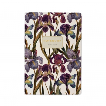 Тетрадь 40л в клетку Bruno Visconti FLORA.Полевые цветы крепление-декор. нить арт.7-40-001/214