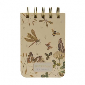 Блокнот А7 100л на гребне Bruno Visconti CUTE JOURNAL.ФАУНА.БАБОЧКИ.СТРЕКОЗЫ в линейку  арт.3-100-009/16