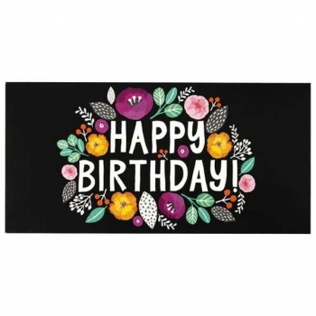 Конверт для денег 82*166мм ЗОЛОТАЯ СКАЗКА HAPPY BIRTHDAY!, выборочный лак арт.113748