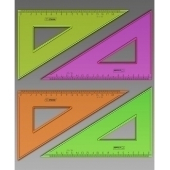 Треугольник 18/30 флю проз. 4цв арт.ТК47