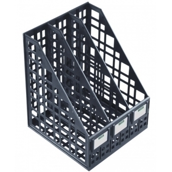 Лоток сборный вертикальный 3 отделения черный арт.ЛТ81