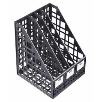 Лоток сборный вертикальный 4 отделения черный арт.ЛТ83