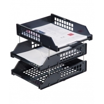 Лотки набор 3 шт. гориз.на метал.стержнях черный арт.ЛТ112