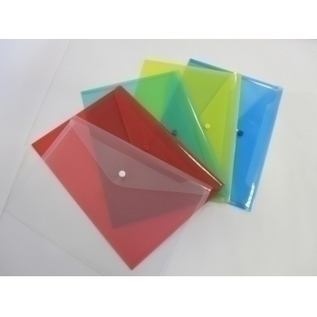 Папка-конверт А4 с кнопкой желтый КНК-180 арт.262