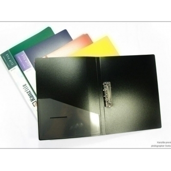 Папка с боковым зажимом А4 0,7 мм  красная арт.07Z-KL