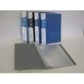 Папка  А4 с 40вкл. ПЛОТНАЯ песок черная 0.7 мм арт.071-40K