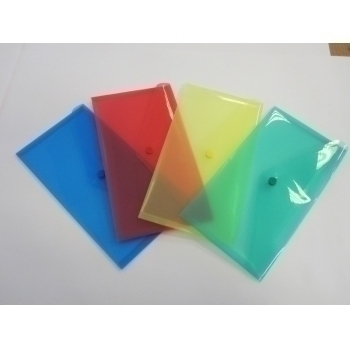 Папка-конверт В6 на кнопке 250*135 синий арт. В6-с