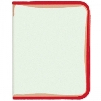 Папка д/тетр. А5 цветная на молнии с трех сторон арт.ПТ-10 КРАСНЫЙ