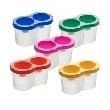 Стакан-непроливайка  двойной ассорти арт.СН45