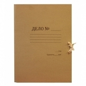 Папка для бумаг А4 ДЕЛО 0,7мм, 530 г/м2 с завязками  арт.ПБ07