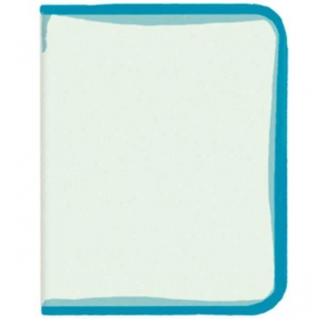 Папка д/тетр. А5 цветная на молнии с трех сторон арт.ПТ-10 БИРЮЗОВЫЙ