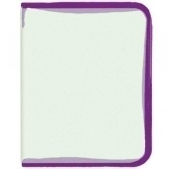 Папка д/тетр. А5 цветная на молнии с трех сторон арт.ПТ-10 ФИОЛЕТОВЫЙ