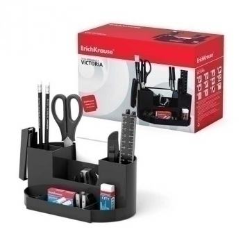 Набор настольный ErichKrause ВИКТОРИЯ 14 предм., черный арт.96