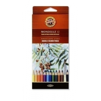 Карандаши 12 цв. акварельные KOH-I-NOOR MONDELUZ в картонной коробке арт.3716012001