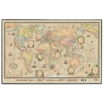 Покрытие настольное «Карта ретро» (380 х 590 мм) арт.2129.С
