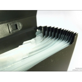 Портфель-картотека/12 отд. черная арт.10P-12Pчерн