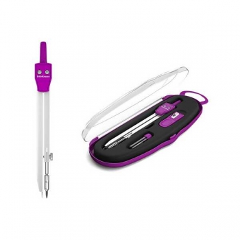 Готовальня ErichKrause (3 пр.) SCHOOL (циркуль,грифель, точилка) в пласт.футляр с прозр. крышкой арт.31527