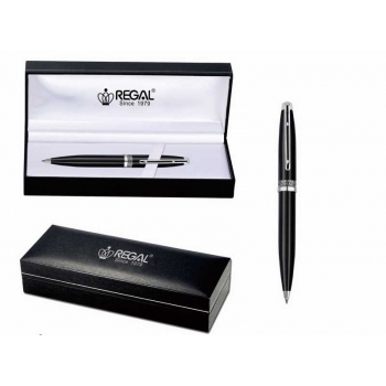 Ручка REGAL 12 шариковая  (серия George) в футляре, черный корпус арт.L-12-200B