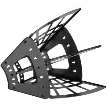 Лоток веерный 3-х секционный СТАММ ЭКОНОМ (2 отделения) черный арт.ЛТ410