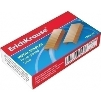 Скобы №24/6 для степлеров ErichKrause медные арт.7143