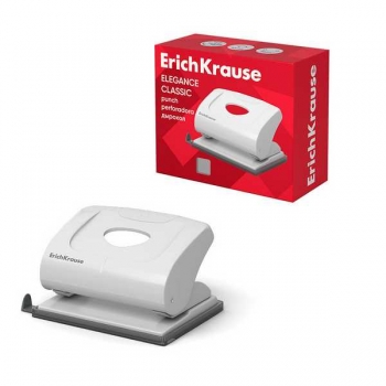 Дырокол (20 л) ErichKrause Elegance с линейкой, ассорти арт.15133