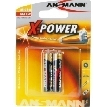 Батарейка Alkaline Xpower-1.5V AAA-bl2  блистер по 2шт. (LR03) арт.5015603 Батарейка Alkaline Xpower-1.5V AAA-bl2  блистер по 2шт. (LR03) арт.5015603