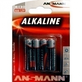 Батарейка Alkaline-red-1.5V-AAA-BL4  блистер по 4шт. (LR03) арт.5015553