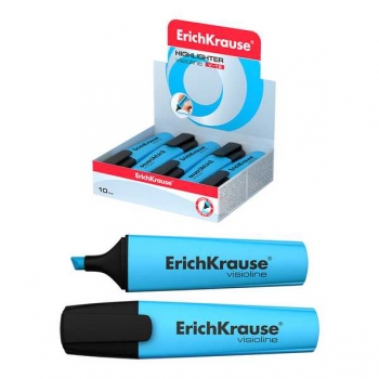 Маркер-выделитель ErichKrause V-12 Neon, голубой арт.32500