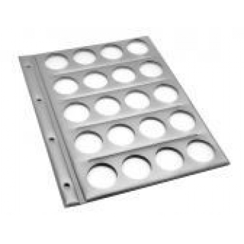 Планшет с перфорацией для 20 монет, диаметр окошка 40мм арт.2867/20