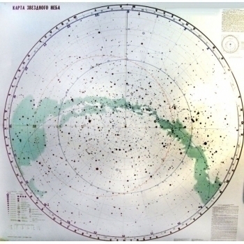 Карта Звездного неба, 164*170 см, арт. Н010013