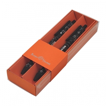 НАБОР ИЗ 2-Х РУЧЕК ArtClick. Чертежи ШАРИКОВАЯ 0.5 ММ, СИНЯЯ (оранжевый футляр) арт.20-0281/0707