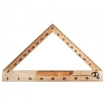 Транспортир классный деревянный 40 см арт.С176