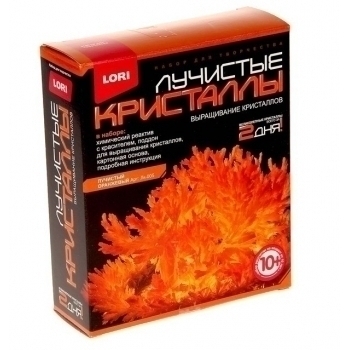 Набор для детского творчества - Выращивание кристаллов. Лучистый кристалл Оранжевый кристалл арт.Лк-005